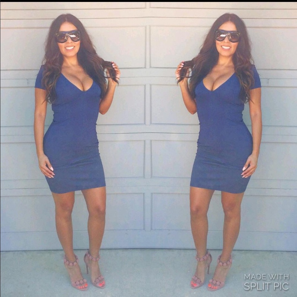 American Apparel Navy Blue Bodycon Dress